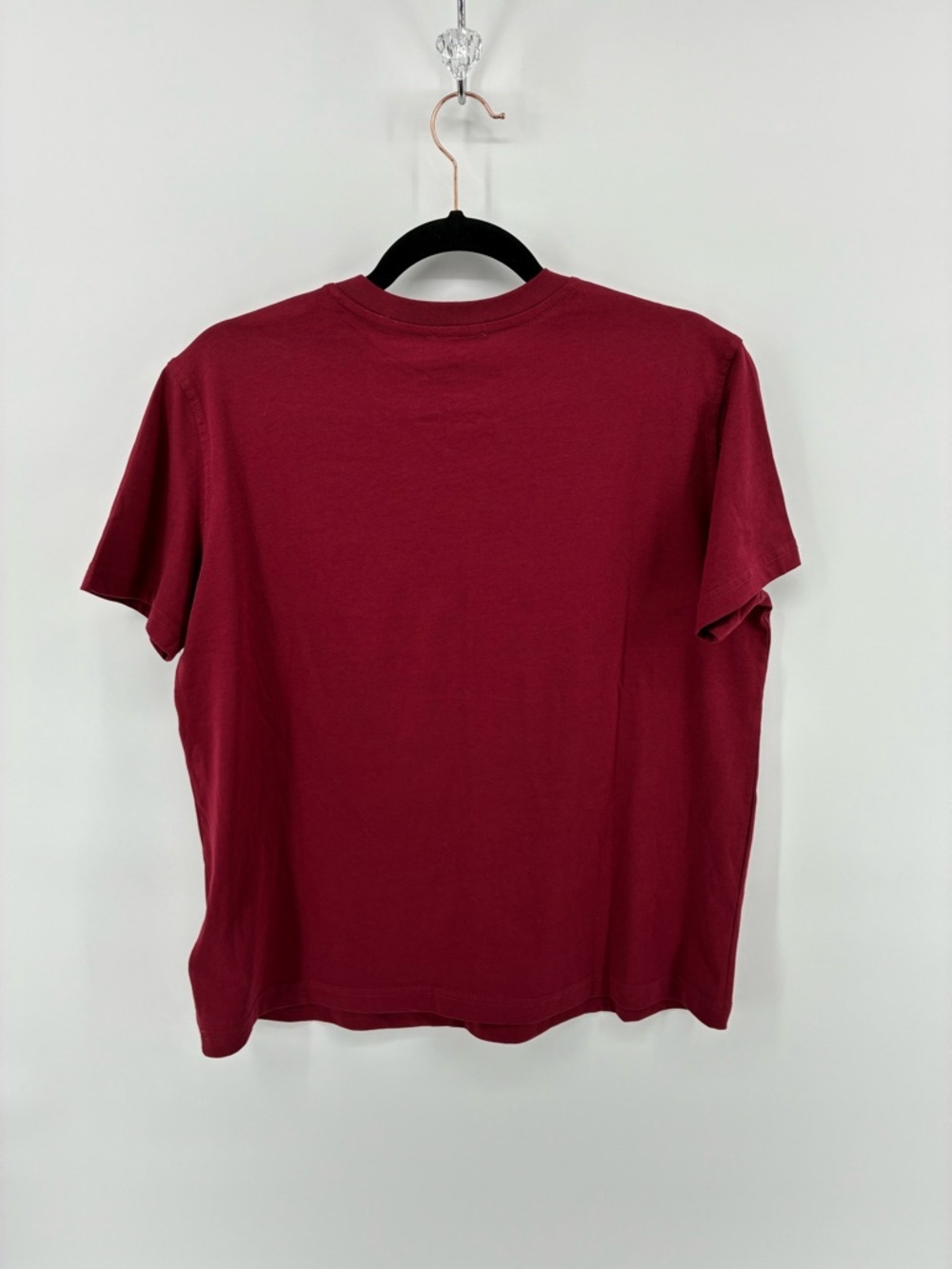 Diesel Maroon Short Sleeve Tee with White Logo - Picture 7 of 9